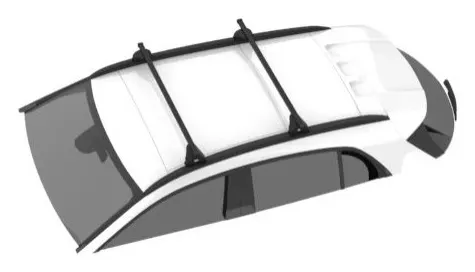 2 Barras techo para Citroën Berlingo Multispace M (III – railing) (2018–>)