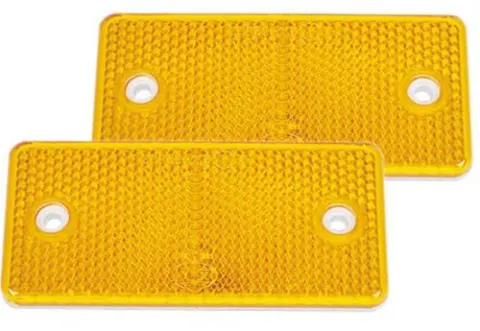 Amarillo reflector – rectangular 94 x 44 mm