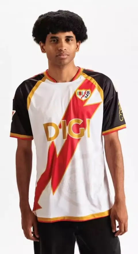 Camiseta de Fútbol Rayo Vallecano para Hombre y Mujer, Temporada 2026-27, Transpirable, Secado Rápido, para el Hogar y Deportes, Camiseta Familiar