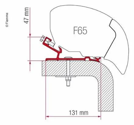 Hymer De Adaptador De Toldo F65s – F65s Adaptador Hymer 320 Cm
