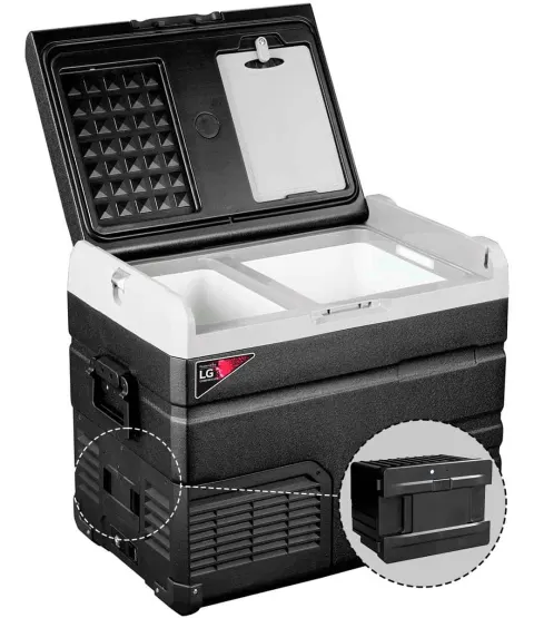 Nevera Portátil Eléctrica 45 Litros Batería 15,6 Ah. Alpicool TW45. Compresor LG (Congela -20ºC)