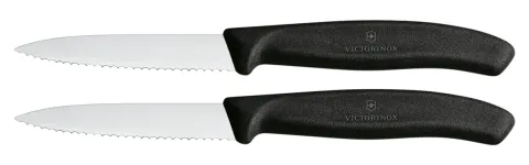 Victorinox Swiss Classic set de cuchillos para pelar de sierra – Black
