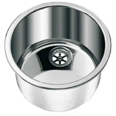 Descarpamiento de acero inoxidable del fregadero alrededor de Ø30 cm