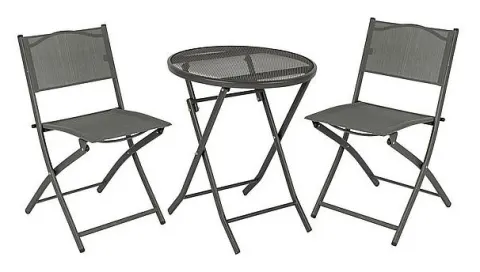 Conjunto plegable de mesa y 2 sillas Bistro Bo camp