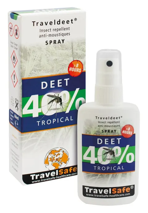 TravelSafe 2 envases repelente de mosquitos 40%