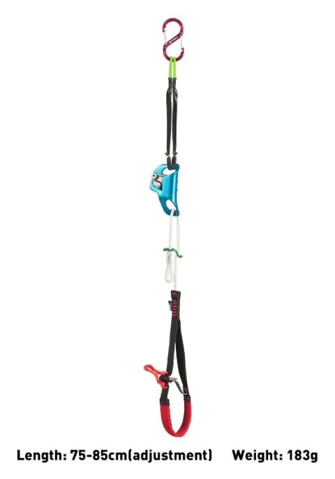 Xinda – Correa de pie especial para ascenso en roca al aire libre, para cuerda de escalada, profesional, ajustable, con lazo para el pie