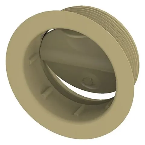 Rejilla de ventilación regulable para conducto de aire Whale de 65 mm beige
