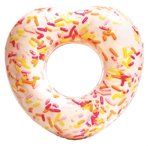 Flotador rueda hinchable donut corazón 89x25x94 cm INTEX
