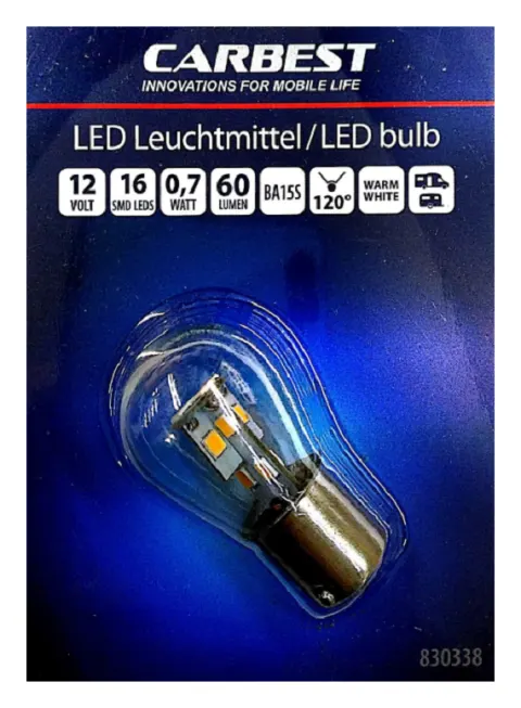 Bombilla led Carbest 12V BA15S para piloto