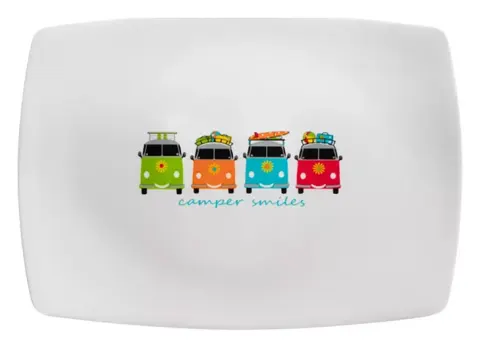 Flamefield Camper Smiles plato para servir