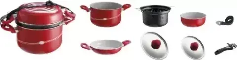 Bateria de cocina aluminio camping caravaning – Ref. 084177