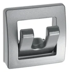 Hookroom Hook, Silver-Matt, plegable, con 2 ganchos, 58x58x13 mm, SB lleno de SB