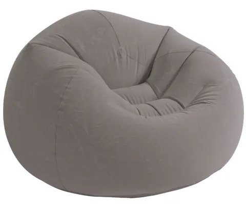 Sillón hinchable Beanless gris 114x114x71 cm INTEX