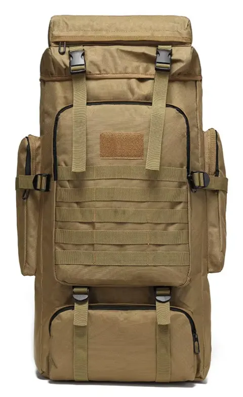 Mochilas tácticas de gran tamaño 56/75L para hombre, bolsas de supervivencia para senderismo al aire libre, paquete de asalto 3P, paquete EDC Molle para senderismo y caza
