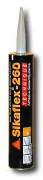Sikaflex 260 adhesivo especial negro, 300 ml
