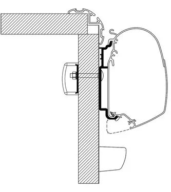 Adaptador De Toldo Para Omnistor Towning A 5200 Knaus Reisemobile 2017