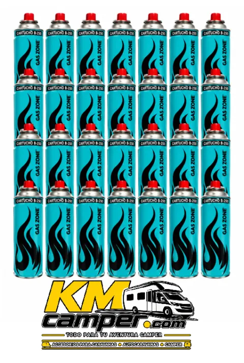 Pack 28 cartuchos de gas B250 GAS ZONE