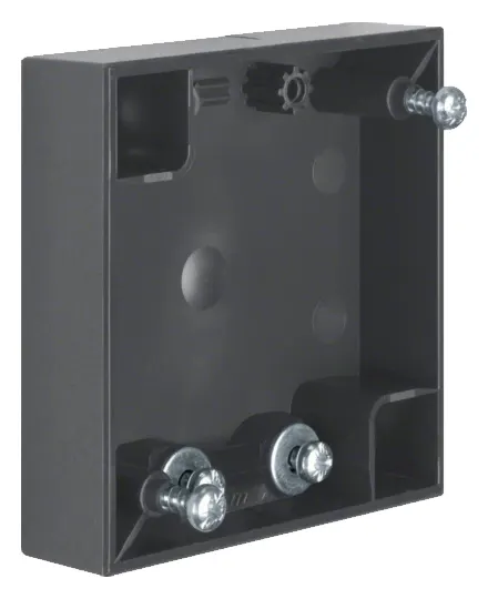 Caja plana Berker integro de 1 V con descarga de tracción antracita