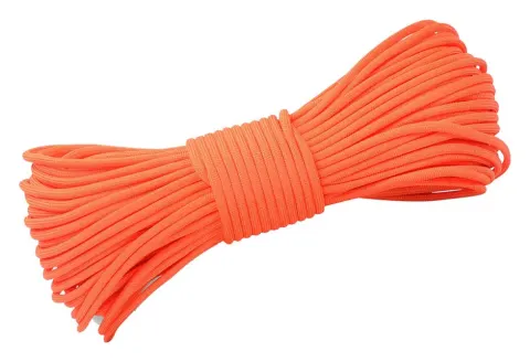 DD Hammocks Paracord Orange 25 metros – Rollo de cuerda paracaídas de 7 hebras