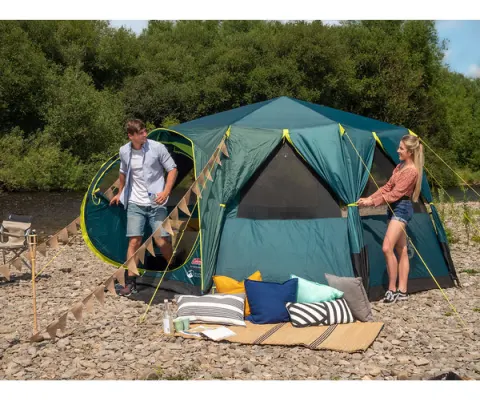 Blackout de octágono de carpa, para 8 personas, D-puerta estable