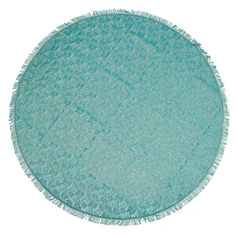 Unique Living foam Ø160 mantel – Turquoise