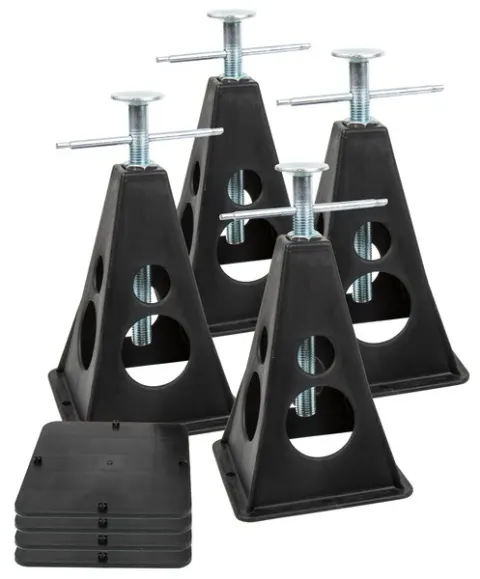 Kit de 4 caballetes de plástico para caravanas