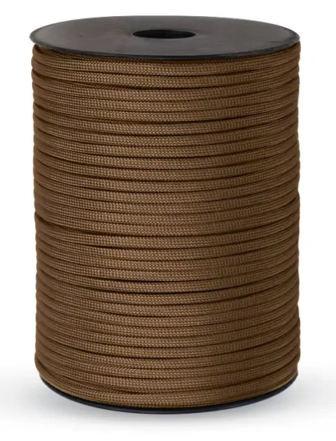 Cuerda de Paracord de 9 Hilos, Estándar Militar 550, 100M/50M, 4mm, para Exteriores, Supervivencia, Paracaídas, Tiendas de Campaña, Correa de Seguridad