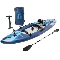 Kayaks y barcas hinchables: Kayak hinchable 1 plaza dakota quest intex máx. 160 kg con remo, hinchador y mochila
