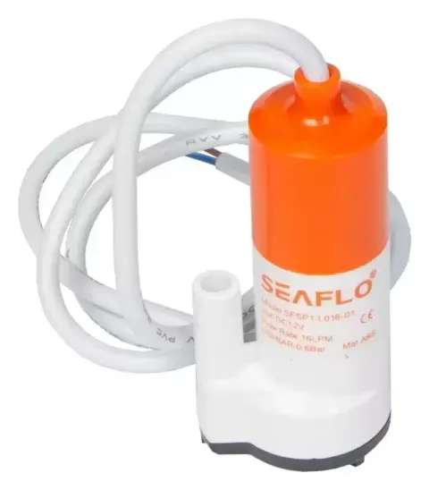 Bomba de agua sumerjible SEAFLO  12V 16 litros PM, 0.6 bar. – Ref. 65206SF