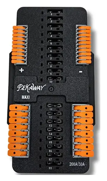 Bloque de fusibles Pekaway Fusy Maxi con abrazaderas WAGO