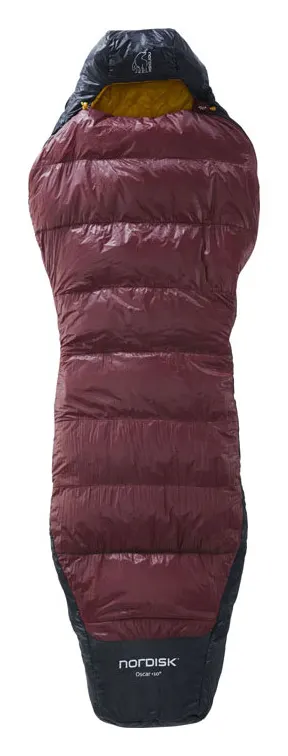 Nordisk Oscar +10º Curve L granate – Saco de dormir