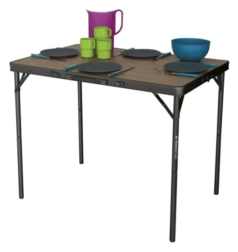 Mesa maleta plegable Balazuc Bambú 90 x 60 cm. Eurotrail
