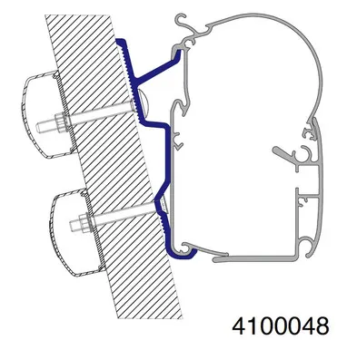 Adaptador PW Fiat Ducato de 7/06 para el techo alto en serie H3