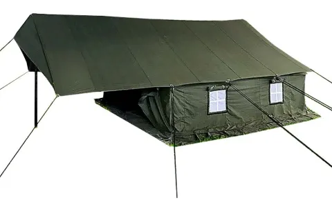 Hosa ARLIT 4×4+2 verde oliva – Tienda de campaña patrulla con porche