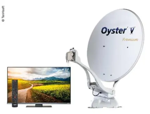 Oyster® V Sistema Satelital 85 Sesgo Premium Que Incluye 21.5 “Oyster® Tv