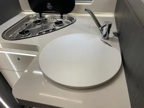 Tapa fregadero Ø 40 cm con uñero (Varias opciones)