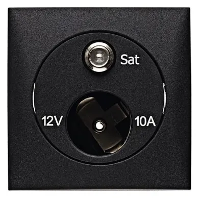 Enchufe SAT con enchufe 12v mechero