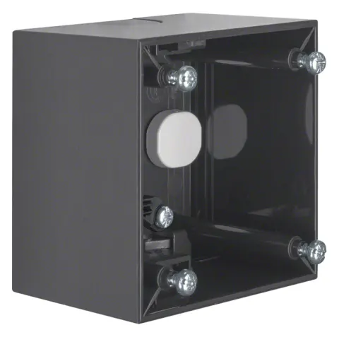 Caja alta Berker integro de 1 V con descarga de color antracita