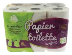 Papel higiénico para WC: Papel Higiénico disoluble WC químico-12 Unidades