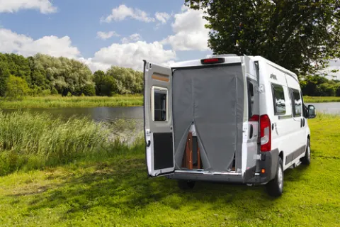 Cortina de protección de insectos para Heckenür – Mos.net Puerta Trasera Ducato07