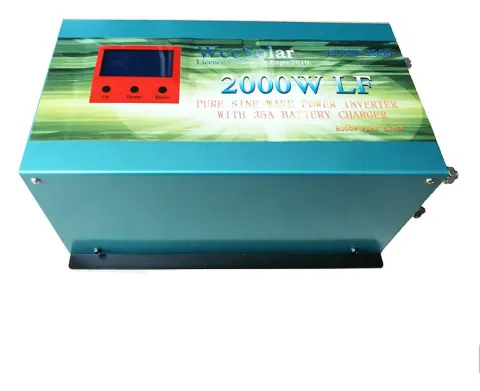 Inversor solar 2000w 12v Onda pura / Cargador 35Ah WccSolar