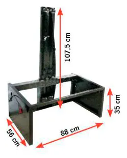 Estructura asiento Sportscraft 2 plazas 880mm