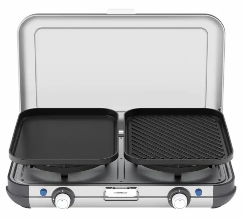 Hornillo de gas de 2 fuegos Camping Kitchen Grill & Go CV Kit CAMPINGAZ