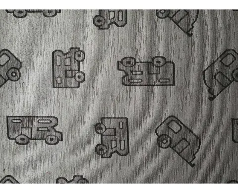 Alfombra decorativa 150×52 gris poliester