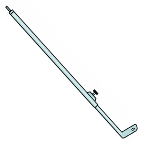 Tubo Pata refuerzo frontal avancé Leinwand con pincho recto