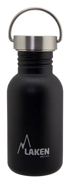 Laken Basic Steel botella para beber de 500 ml – Black
