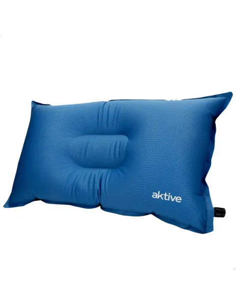 Aktive Almohada autoinflable azul