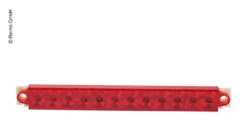 Piloto Trasero De Freno Led Rojo/cromado 9-32v, 2.0/0.3w W Ip67, Cable 500mm