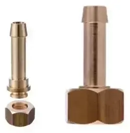 Conector de laton con tuerca 1/2″-8 M/M para barbacoas, cocinas y calentador de agua Imass.