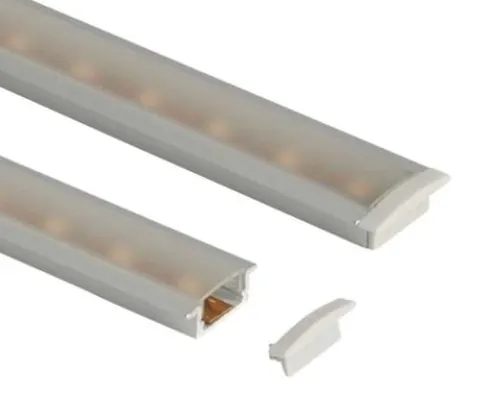 Perfil para tiras LED longitud 1.5m plano